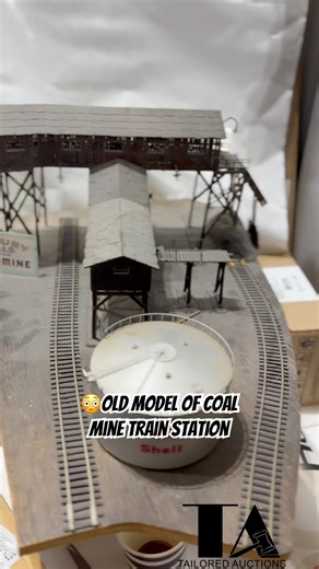 Old railway coal mine station model #train #fypシ