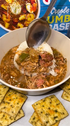 Houston… I finally tried the Frenchy’s Chicken Gumbo Base from H-E-B and here’s the truth 😭🔥 The flavor is solid, but this is NOT beginner-friendly. You still have to add the holy trinity, your seasonings, and the meats you want to make it come alive. The instructions were limited, but once you doctor it up… it actually turns into a really good gumbo base. Would y’all try it or skip it? 🍲 💬 Comment “GUMBO” if you need the link. 🤝 Share and tag other Storytellers ✨ Follow @crooklyn_j for mor