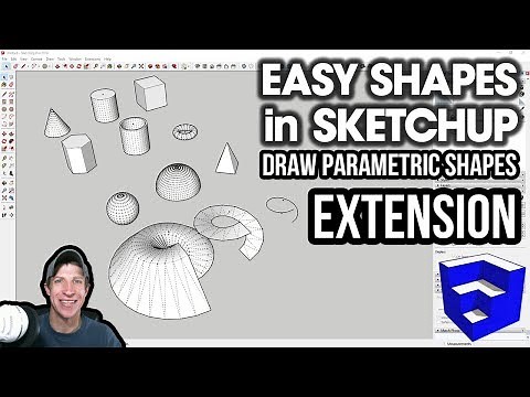 EASY PARAMETRIC SHAPES in SketchUp with the SU Draw Parametric Shapes Extension!