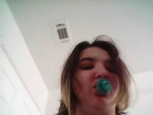 Ahoyhoy! Me making Maggie Simpson pacifier sounds