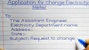 Write a Letter to Electric Office to Change the Meter | मीटर बदलने के लिए विद्युत कार्यालय को पत्र लिखें | R.U.A Sign Writing
