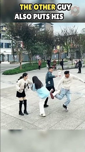 They surprised the girl from behind