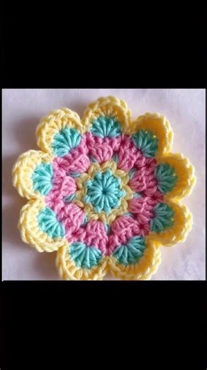 Crochet Flower Pattern Design ❤️ ##shorts video #youtube shorts