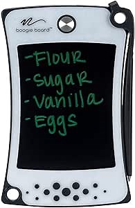 Boogie Board Jot Pocket Writing Tablet - Includes Small 4.5 inch LCD Writing Tablet, Instant Erase, Stylus Pen and Built-in Kickstand, Gray