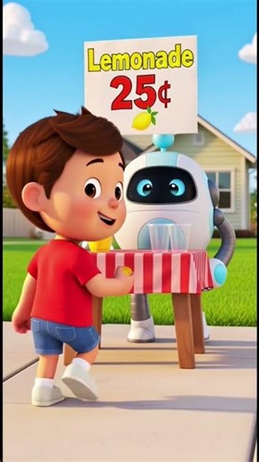 🍋 Robot Lemonade Stand Fun! Watch Tiny Robot’s Summer Adventure in 3D Animation #ecotoonfolks