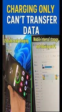 USB cable only charging not transferring data Redmi A5 |#usbnotworking #chargingonly #notransferdata