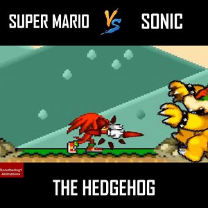 15K views · 205 reactions | Super Mario takes on Sonic The Hedgehog! Which side are you on?! This amazing battle is by Scouthedog1 Animations, make sure to show him some love :) | Fanverse | Facebook