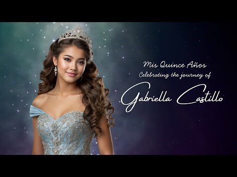 Quinceañera Photo Slideshow Canva Video Template | Birthday Slideshow with Music | Editable & Easy