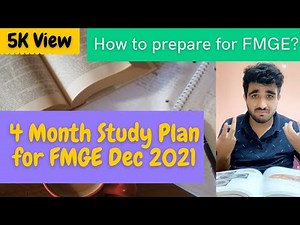 How to Pass FMGE Exam in 4 Months? 4 month study plan for FMGE Dec 2021 | FMGE Help