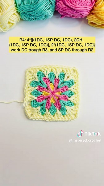 Spike Stitch Crochet Granny Square Tutorial