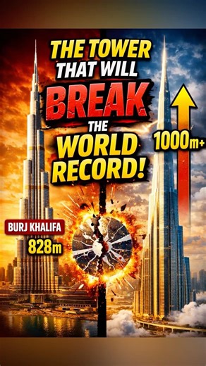 Jeddah Tower vs Burj Khalifa 🤯 Who Wins? #shorts #burjkhalifa #tower