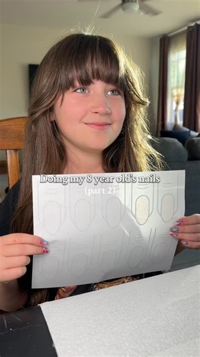 Jordan Clausen - Content Creator on Instagram: "Attempting cat eye swirl nails for my daughter 💅🏻✨ (Strong emphasis on ATTEMPTING) #nails #nailart #nailday #nailtech #cateyenails"