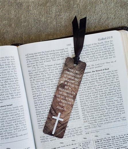 Personalized Christian Bookmark: Religious Gift With Scripture Verse - Etsy