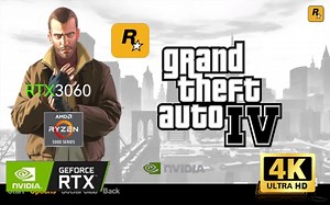 RTX 3060试玩“08年神作”《侠盗猎车4》4K最高画质游戏测试，用现在新显卡3060试玩渣优化的侠盗猎车4会是什么样表现？3060带的动4K最高画质吗？