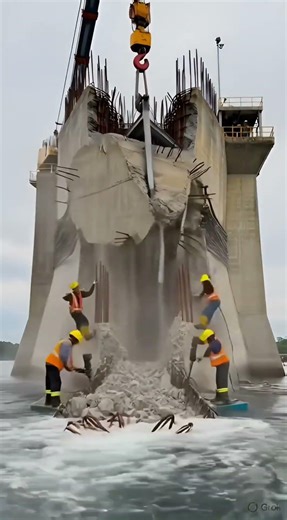Massive Dam Pillar Split Rebuilt Before Collapse | Real Timelapse (USA) #unitedstates
