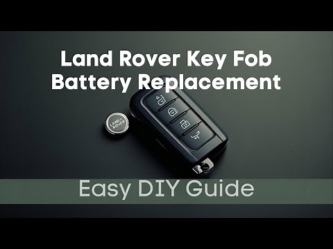 Land Rover & Range Rover Key Fob Battery Replacement (DIY • No Tools!)