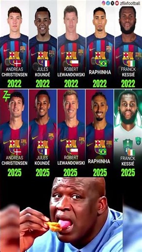 Barcelona 2022 Versus 2025 Squad Comparison