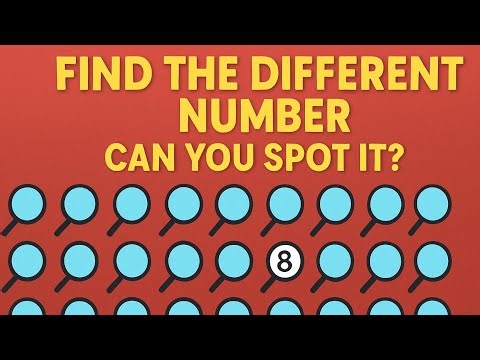The Number Everyone Misses! | Find the Different Number Challenge 🔥
