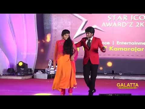 Sandy master dance with her wife at vijay tv