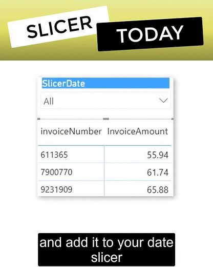 Set Slicer to Today in Power BI #Shorts