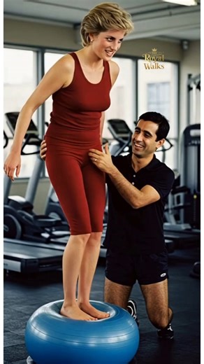 Unseen Back Exercise Moments 1997 | Princess Diana & Dodi Al-Fayed 💞 Hidden Gym Love