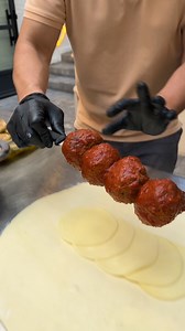 Giant Meatball Calzone Sub! Cheesy, meaty, totally extra 🍝🔥 | Chefclub GruB