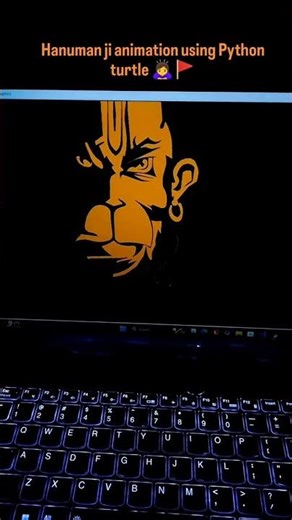 😱 Hanuman Ji Drawn Using Python 🐍-rskworld.in