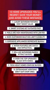 418K views · 346 reactions | 10 Home Upgrades You’ll Regret: Save...