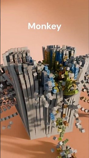 Blender All Mesh Simulation Animation | satisfying 3D Animation