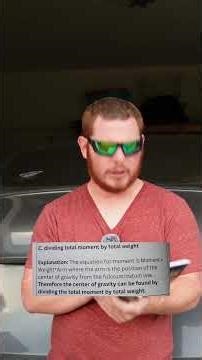 How do you find the center of gravity? #aviation #pilot #privatepilot #pilottraining #pilots