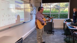 The quadratic formula can be difficult to remember. Maths teacher, Leland Dutcher, has gone to great lengths to ensure his Year 10s will never forget it, performing W. Michael Kelley's "Quadratic Formula Song". After watching this video, we are sure you will always remember it too! | Seymour College