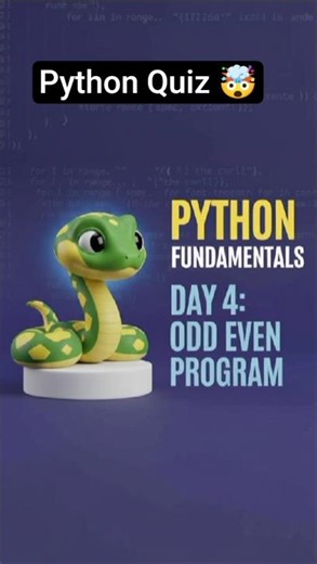 Python Shorts Day 4 | Odd-Even Program Step by Step #python #odd #even #CodingShorts #ytshorts