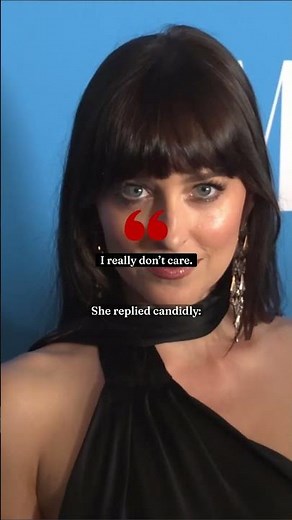 Dakota Johnson ‘really doesn’t care’ what people think of her ‘naked’ dresses