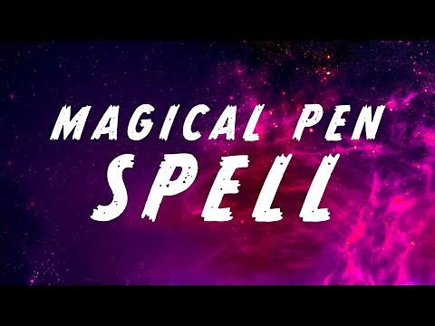 MAGICAL PEN SPELL - MAKE EVERYTHING REAL YOU WRITE OR DRAW - WORKS!