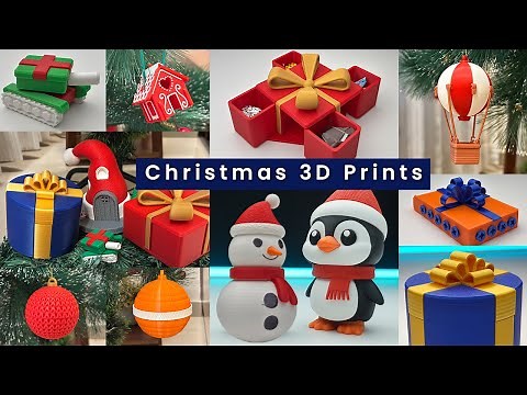 Amazing 3D Printed Christmas Gifts & Decor Ideas 2025! 🎄