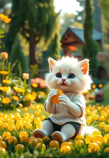 Yellow Poop Mayhem: Kitten's Mess Shocks Father Cat! 🐾✨🚗 #cat #cattales #funnycats