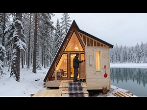 50 Days Alone: Building a Warm Insulated Cabin in the Winter Woods