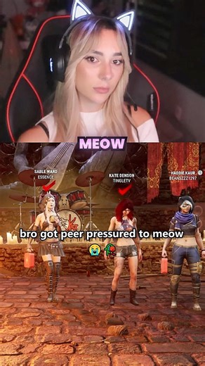 This meow was absolutely unhinged 💀 #shorts #gaming