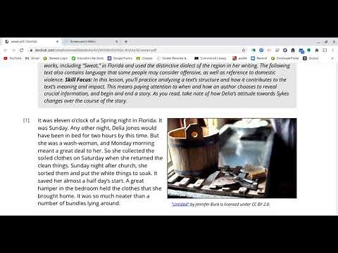 "Sweat" by Zora Neale Hurston