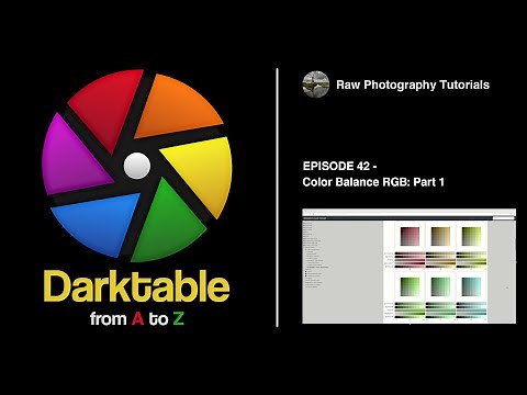 darktable from A to Z: 42 - Color Balance RGB - Part 1