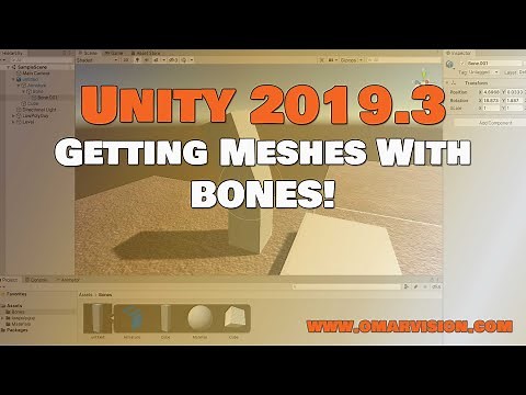 Getting Meshes With Bones In UNITY 2019.3