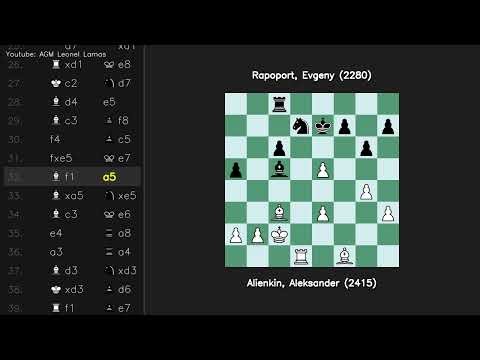 Queens Gambit Alienkin Aleksander 2415 vs Rapoport Evgeny 2280