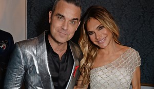 Robbie Williams and wife Ayda renew their wedding vows