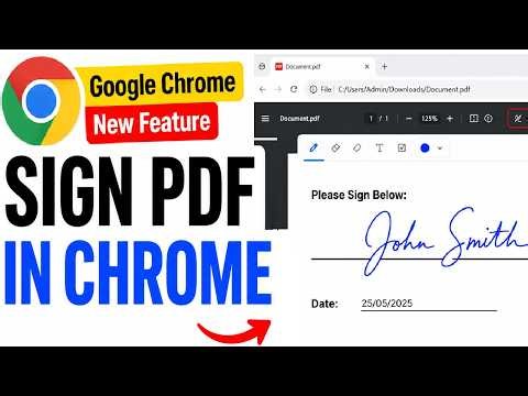 How to Sign a PDF in Google Chrome | New Google Chrome Feature 2026