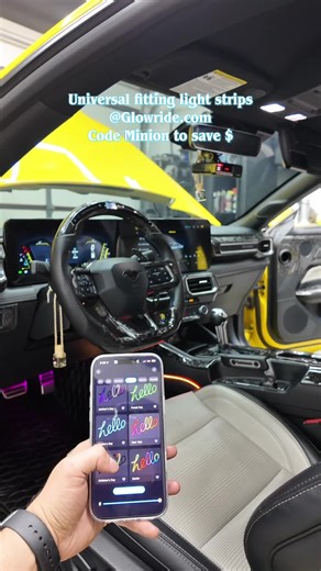 Code Minion ! #lighting #lightstrips #led #cars