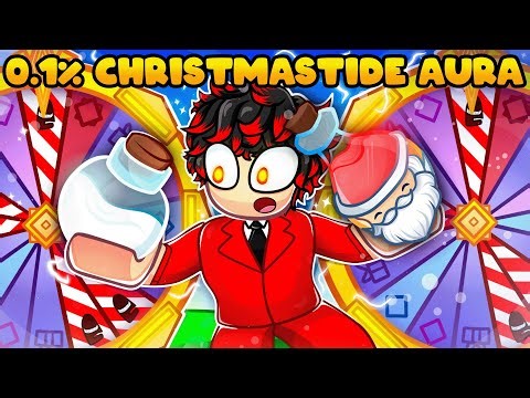 Rolling the 0.1% Rarity 'Christmastide' Aura from the Wheel on Sol's RNG!