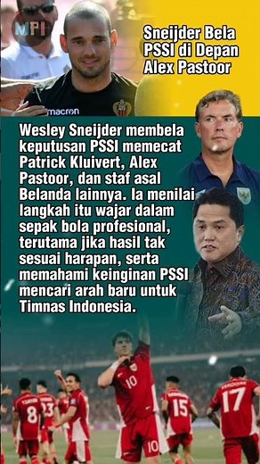 Sneijder Pasang B4dan, Pecat PK Itu Keputusan Wajar #proliga #shorts #vleague #timnasindonesia