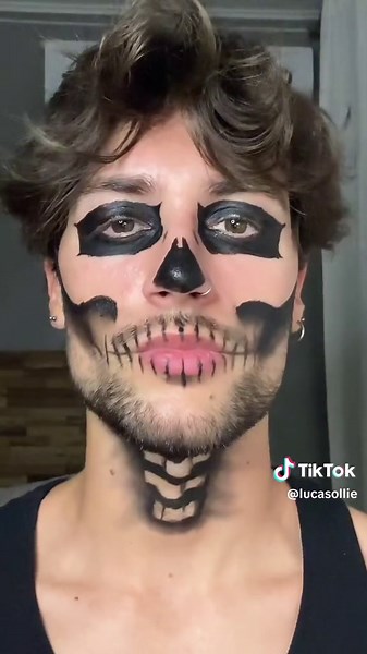 Halloween Skull Makeup Tutorial for Men