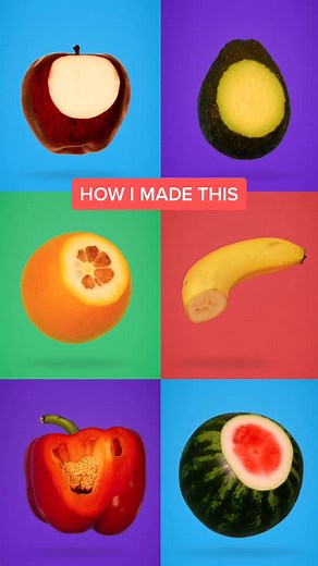How I made the fruit slicing animation! #stopmotion #fyp | fruit slicing animation