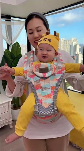 婆婆入的多功能腰凳太香了，解放双手，终于实现一边做家务一边带宝宝了 #抱娃神器 #带娃解放双手 #腰凳